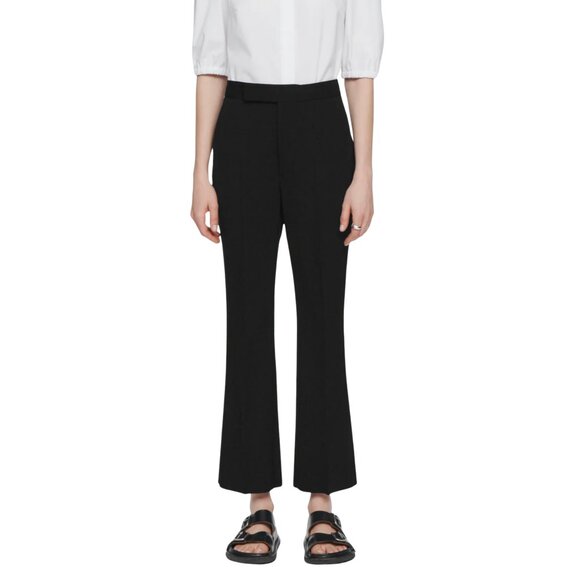 Maria McManus Pants - 350. MARIA MCMANUS High Waisted Crop Trouser Black Wool $690 NWT Sz 4